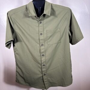 Sitka Gear Short Sleeve Button Shirt Medium Army Green Outdoors